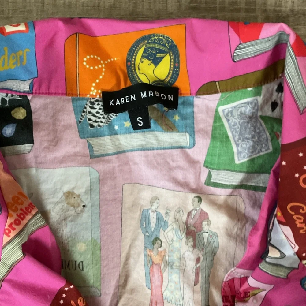 Karen Mabon Queen of Crime Cotton Pajamas Size Small